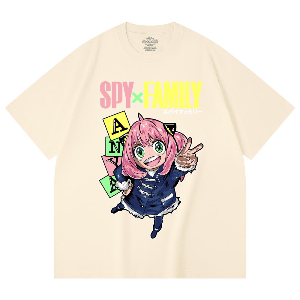 230 Gsm 100% Cotton Spy Family V5 Anya Print Unisex Heavy Cotton T Shirt