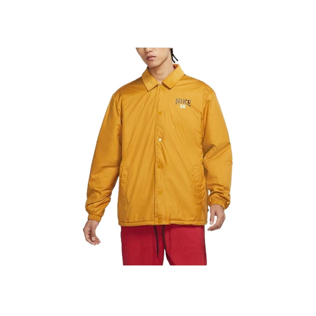 Nike SB Casual Skateboarding Collared Jacket Men Jackets Yellow DM0871-712