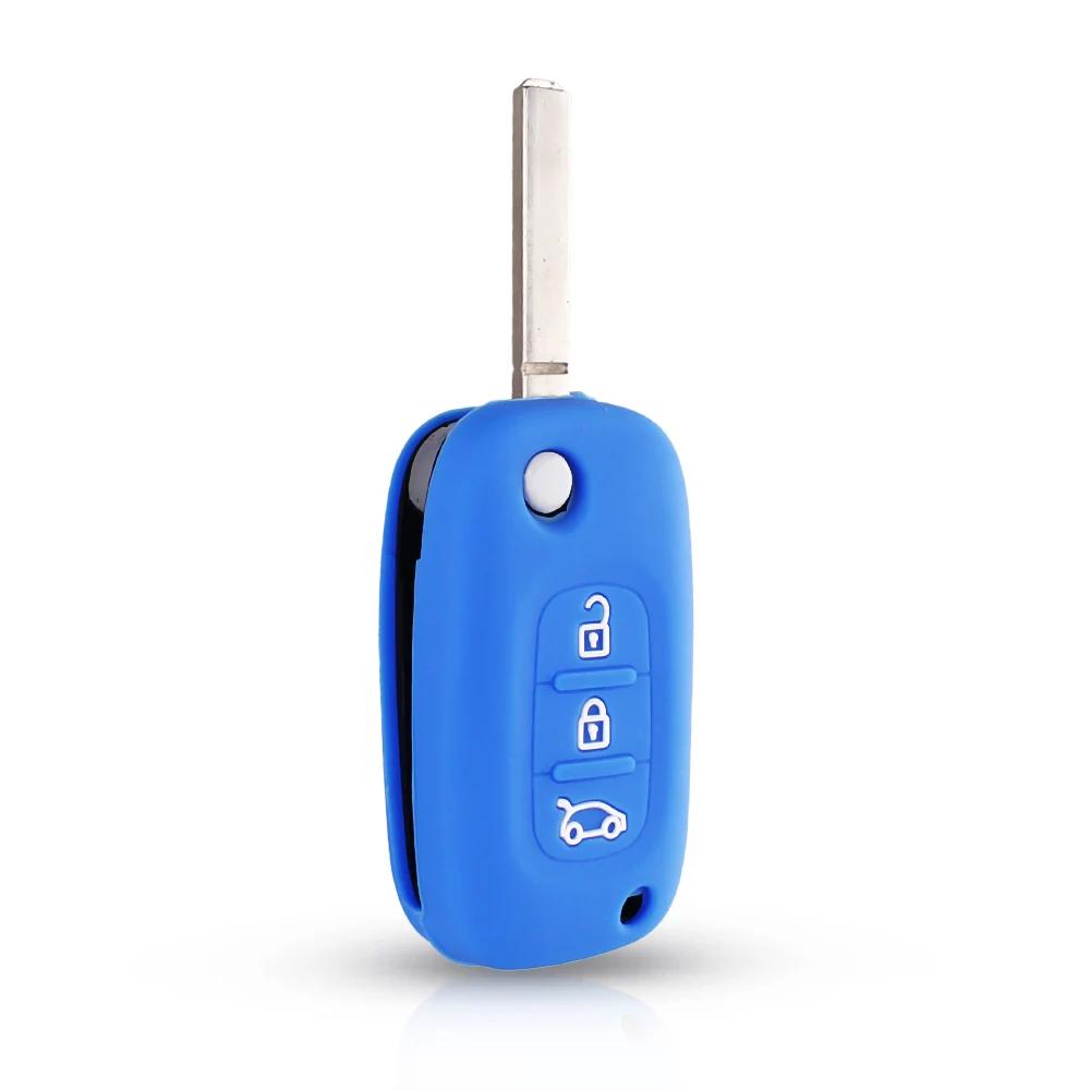 KEYYOU Silikonowy Pokrowiec na Kluczyk Dla LADA Vesta Granta XRay Kalina Priora Sedan Sport Dla Renault Fluence Clio Megane Dla Mercedes