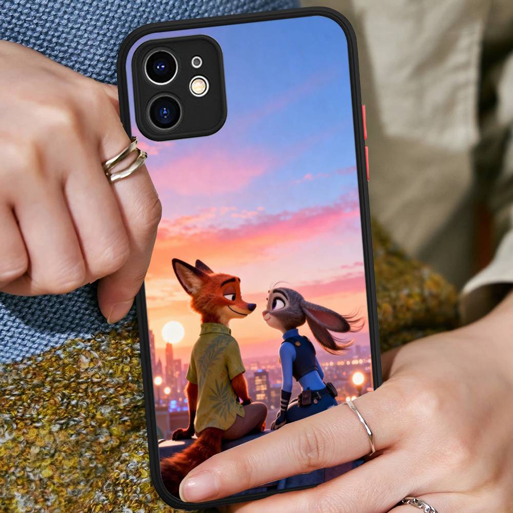 

Чехол для телефона Z-ZootopiaS 2 1 Фильм Для IPhone 16e 15 14 13 12 11 Pro Max Plus X XS MAX Конфетный Цвет Матовый Чехол iphone 15
