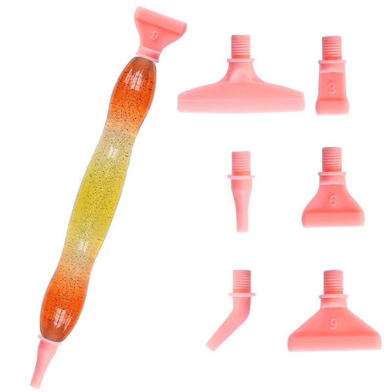 New Resin Diamond Painting Pen Kit Set Updated Art Pens Plastic Screw Thread Tips Drill Placer Art Cross Stitch Accessories Tool