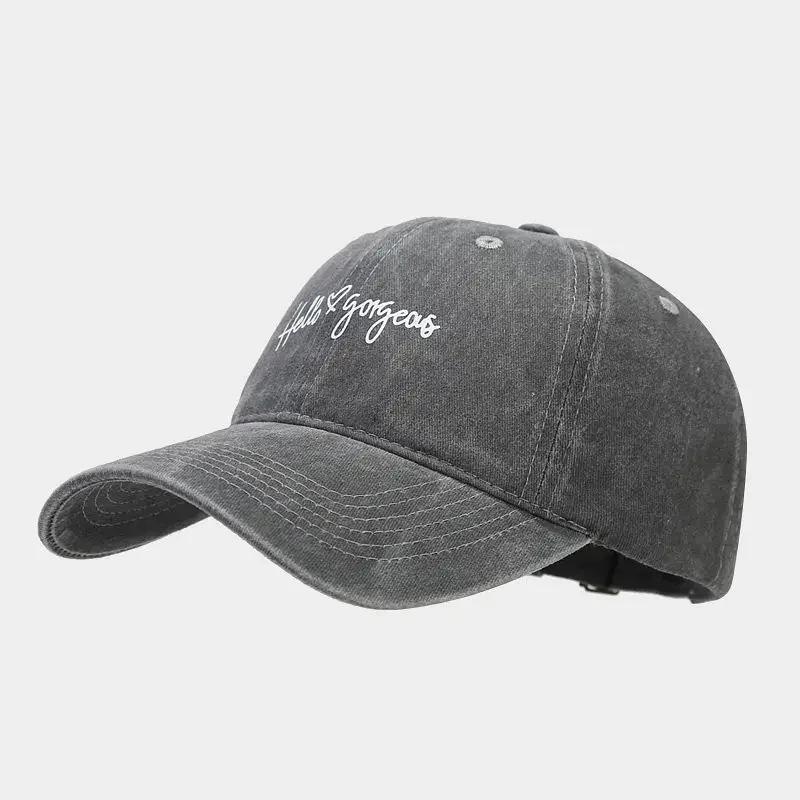 Spring and Summer Cotton Letter Print Casquette Baseball Cap Adjustable Outdoor Snapback Hats for Men and Women 257