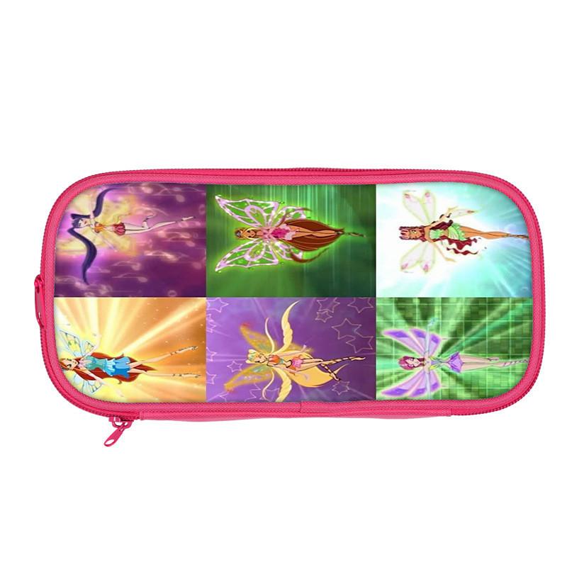 Winx Club Pencil Case Double Layer Storage Organizer For Students And Kids