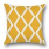Housse De Coussin À Motif Géométrique Jaune, Taie D'oreiller Pour Voiture, Salon, Canapé, Chambre À Coucher, Décoration De Maison