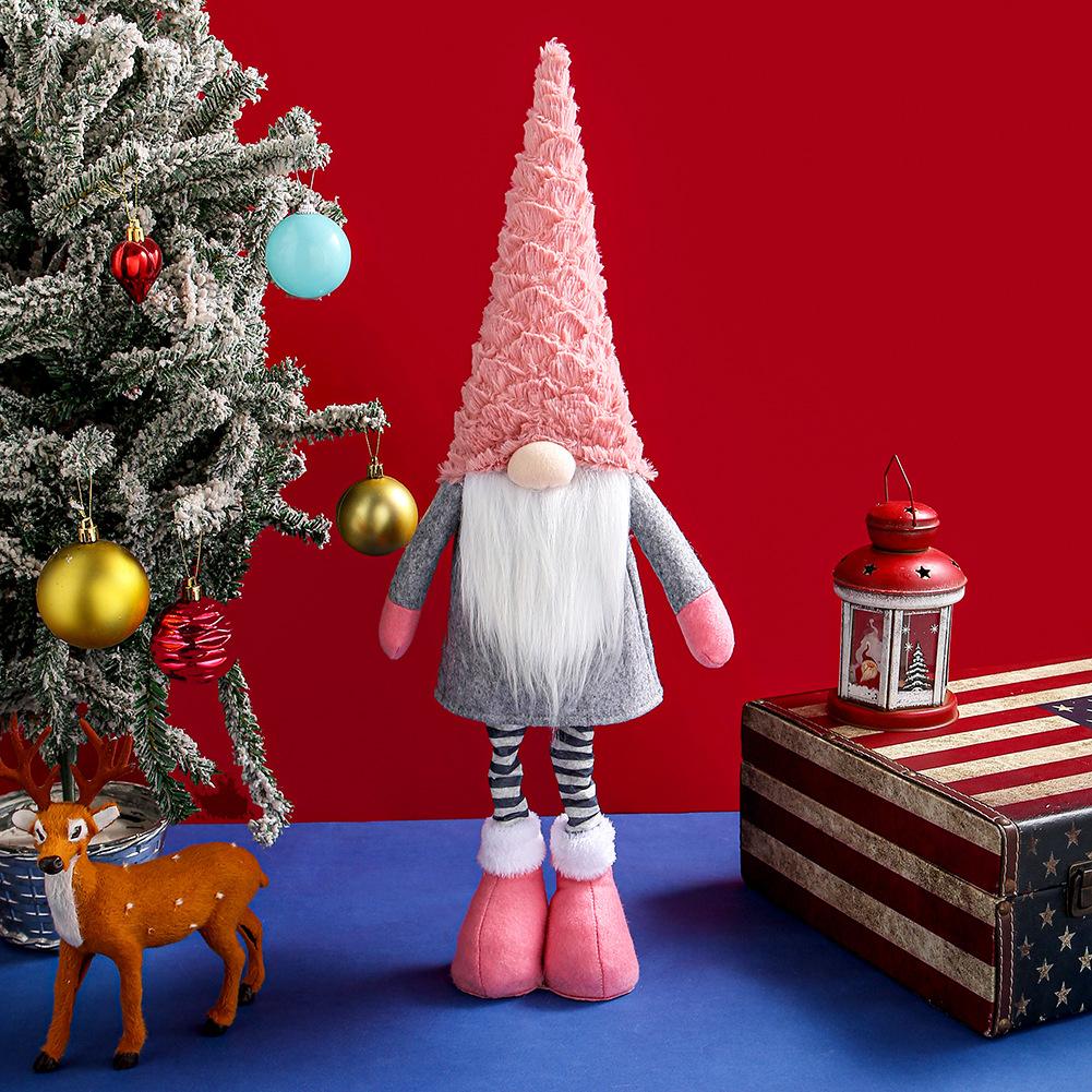 Christmas Decoration Telescopic Gnome Doll Faceless Elder Nordic Gonk Gandalf Window Ornament