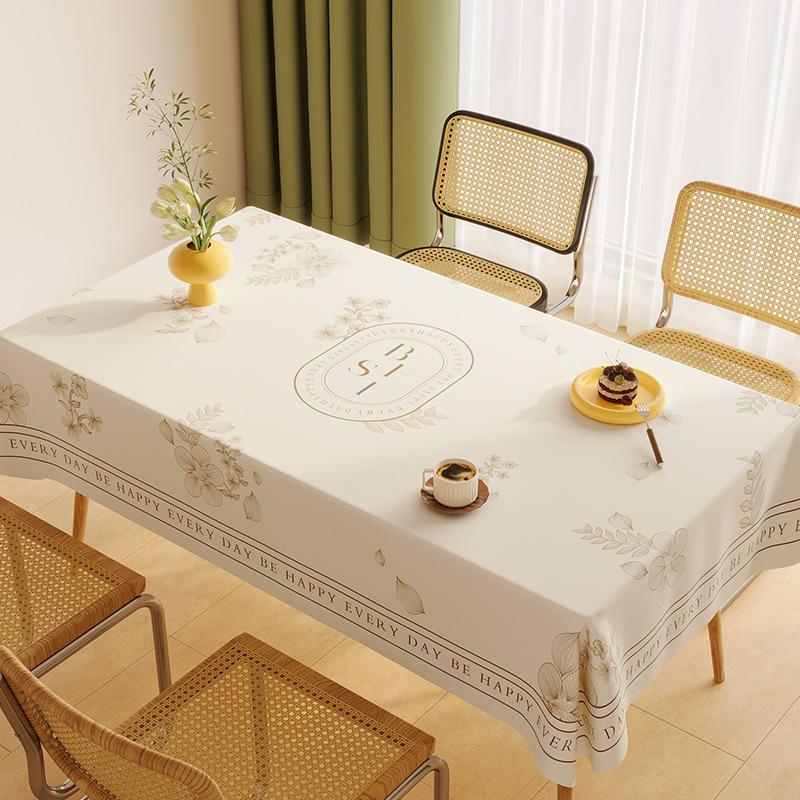 Small Fresh Tablecloth Leave-In Waterproof And Oil-Proof Pvc Dining Table Tablecloth Annual Tablecloth Cover Cloth Coffee Table Tablecloth