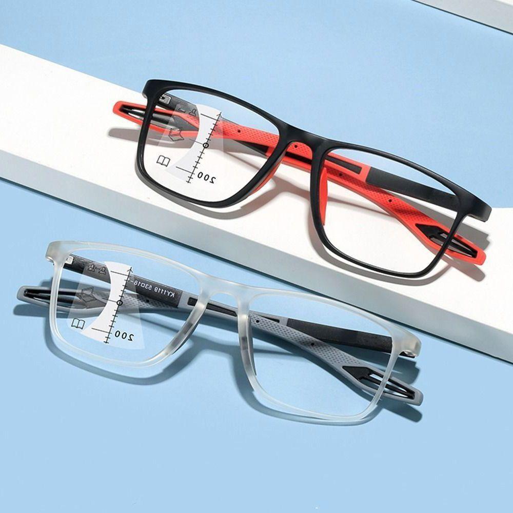 Ultralight TR90 Sports Presbyopia Eyeglasses Anti-blue Light Multifocal Reading Glasses Men Women Progressive Near Far Eyewear