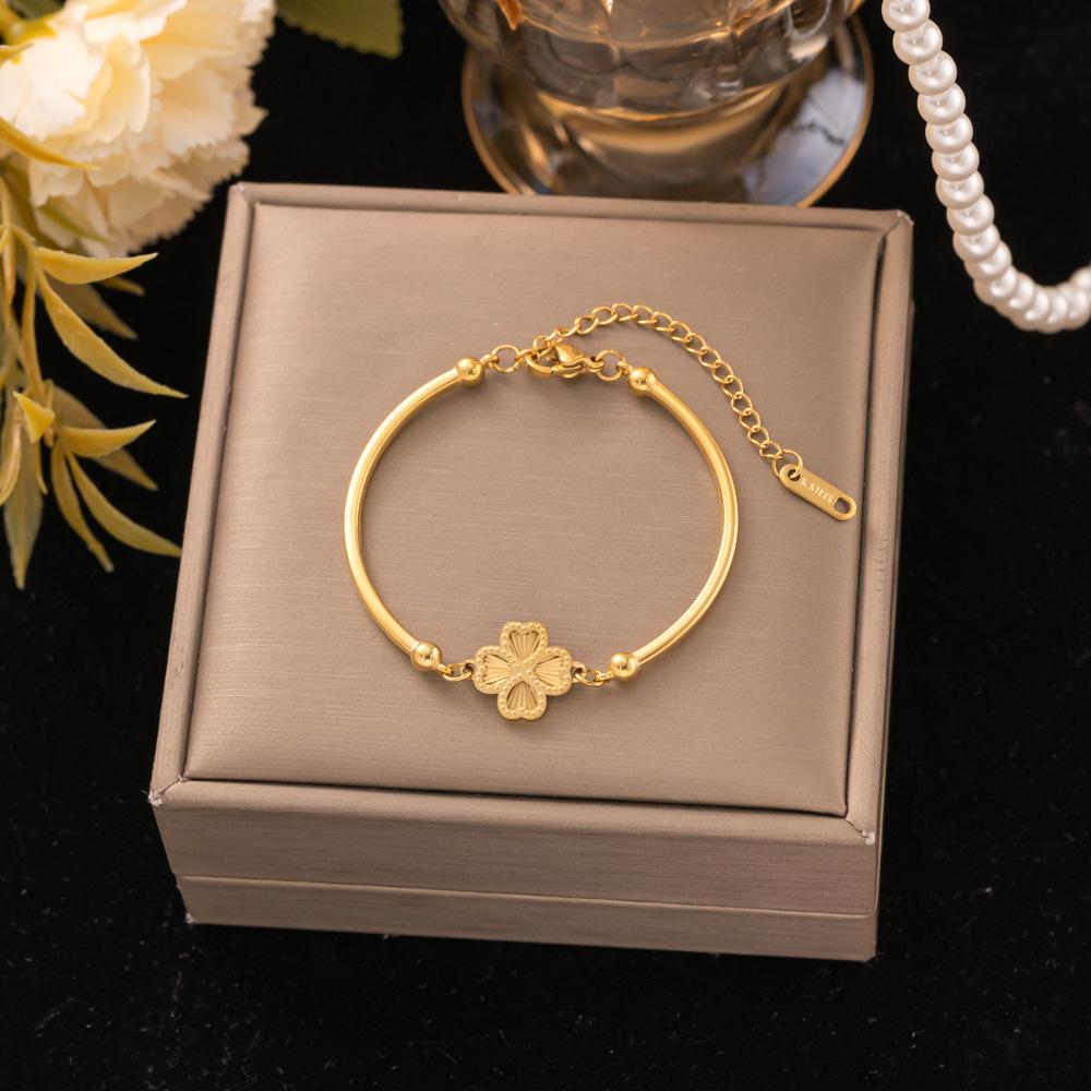 Fashion Titanium Steel Bracelet Never Fade Elegant Durable Jewelry for Women Men Unisex