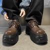 2026 New Metal Derby Shoes Men's British Style Heightening Punk Platform Shoes for Men High Quality Shoes Men Leather Original