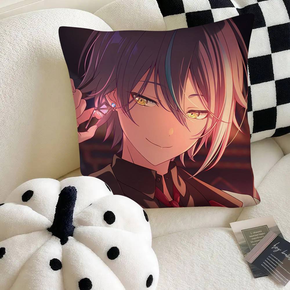 Kamishiro Rei Cool P-ProjectS S-SEKAI Pillow Case Square Pillow Bedroom Sofa Leisure Comfort Cushion Car Home Decoration