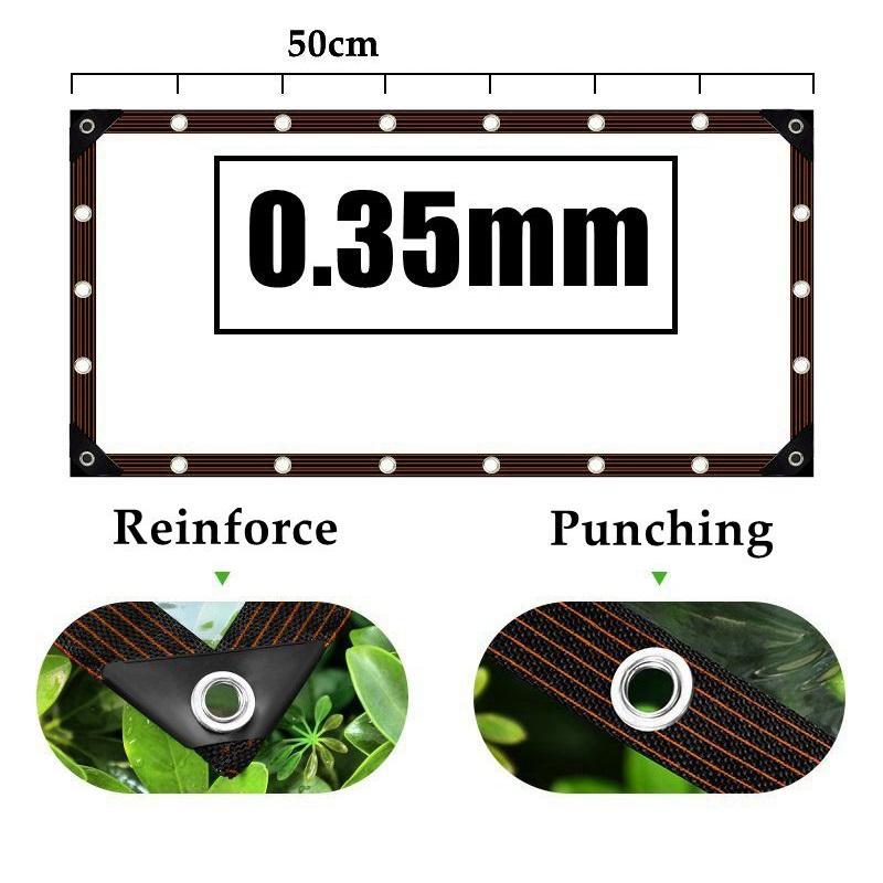 Dicke 0,3 mm Anpassbar Transparentes PVC-Plane Pergola Winddichte Trennwand Balkon Garten Pflanzen Warmhalten Regendichte Überdachung