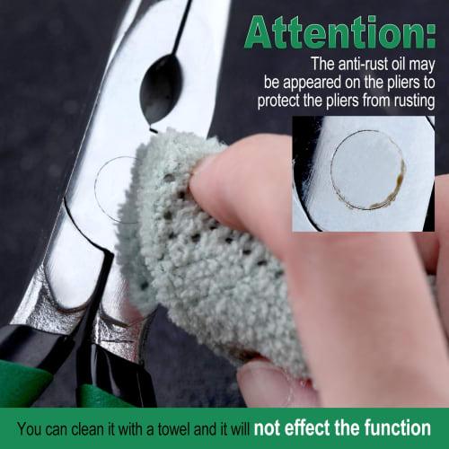 INJOYTEC 8-inch Long Nose Pliers, Heavy-Duty Wire Cutter, All-Purpose Long Nose Pliers, Multi-Function Electrician's Tool, Precision Work, Fine Work,