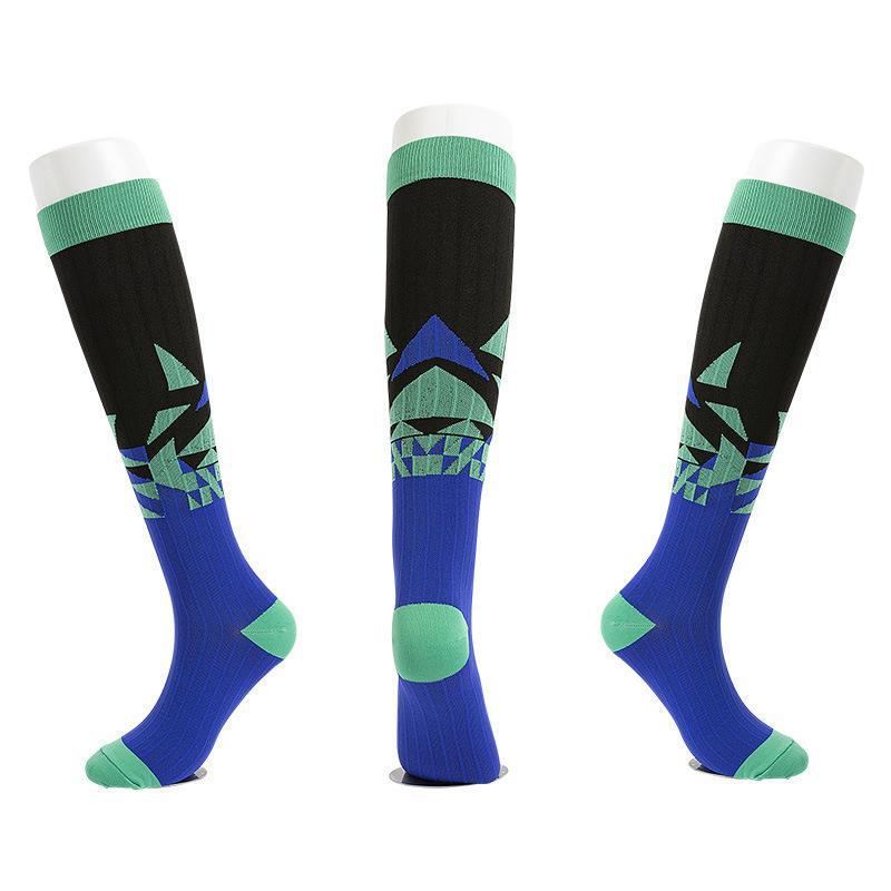 Unisex Outdoor Compression Sports Socks: Elastic, Knee-High, for Cycling & Fitness