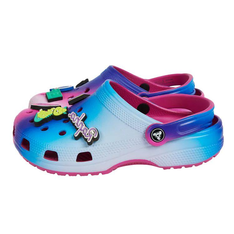 Palace X Rapha X Crocs Classic Clog Education First Unisex Sneakers Blue Multi Rayures 208220-90H