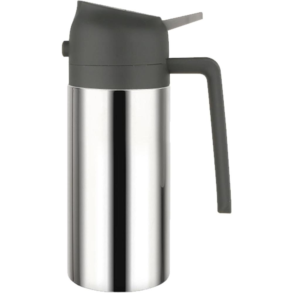 Two-in-one oil dispenser, stainless steel oil spray bottle, can be refilled with portable sprayer, suitable for baking, cooking,