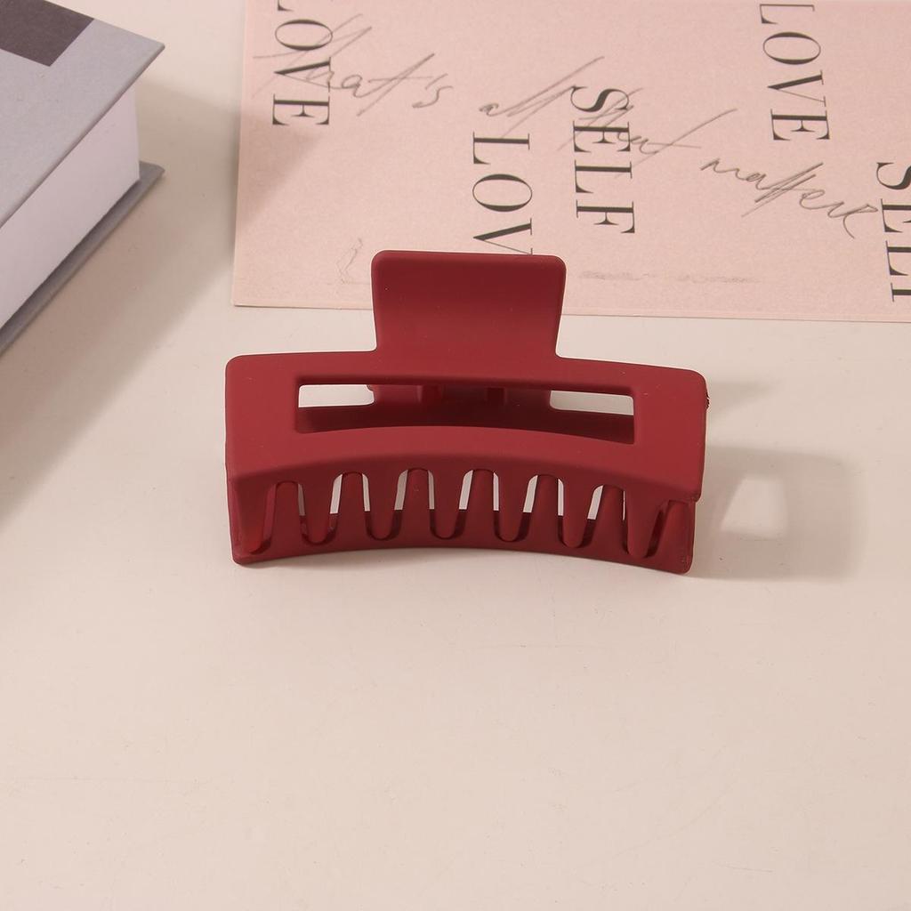 8.5CM x 10.5CM Rectangular Matte PS Hair Clip - Simple Shark Hair Accessory