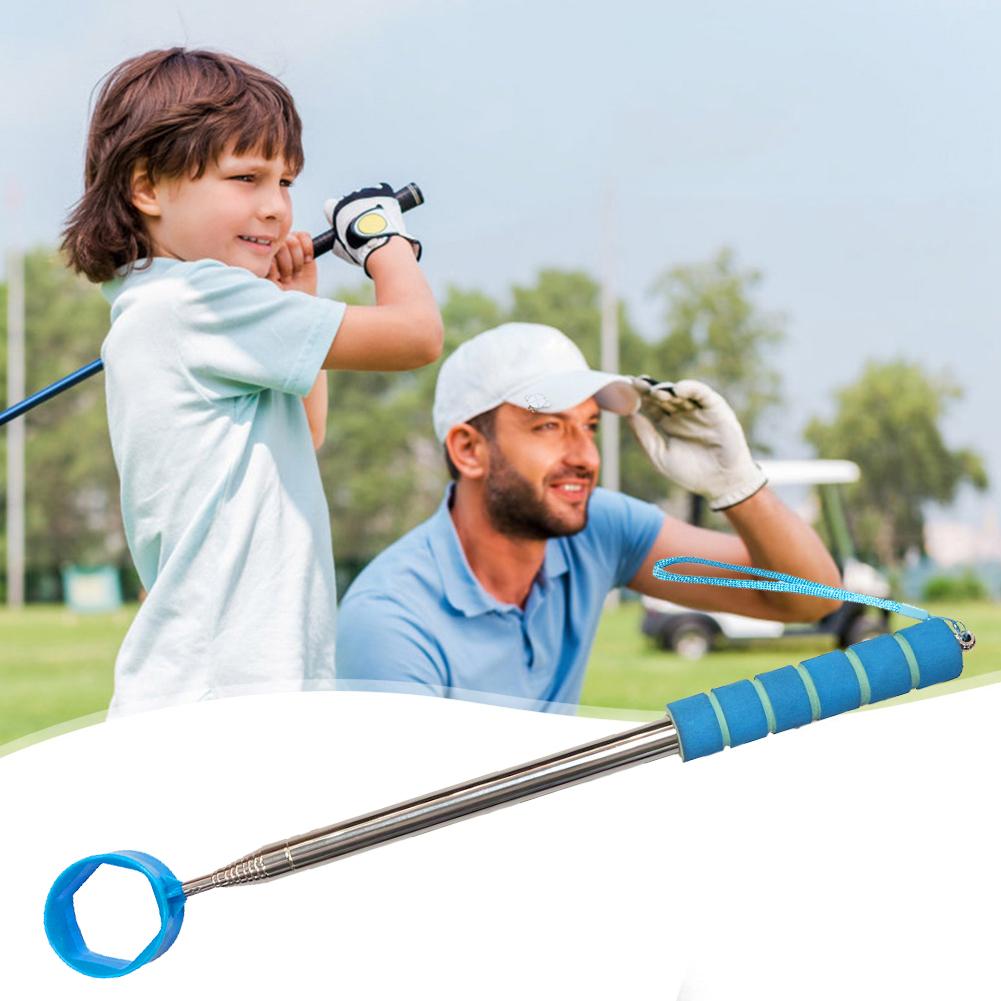 8.86 FT Telescopic Golf Ball Retriever Stainless Ball Retriever Tool Extendable Golf Ball Retriever Golf Accessories for Golfer