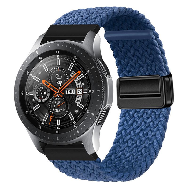 Suitable for Huawei Samsung Smart Watch with Magnetic Buckle Nylon Strap
