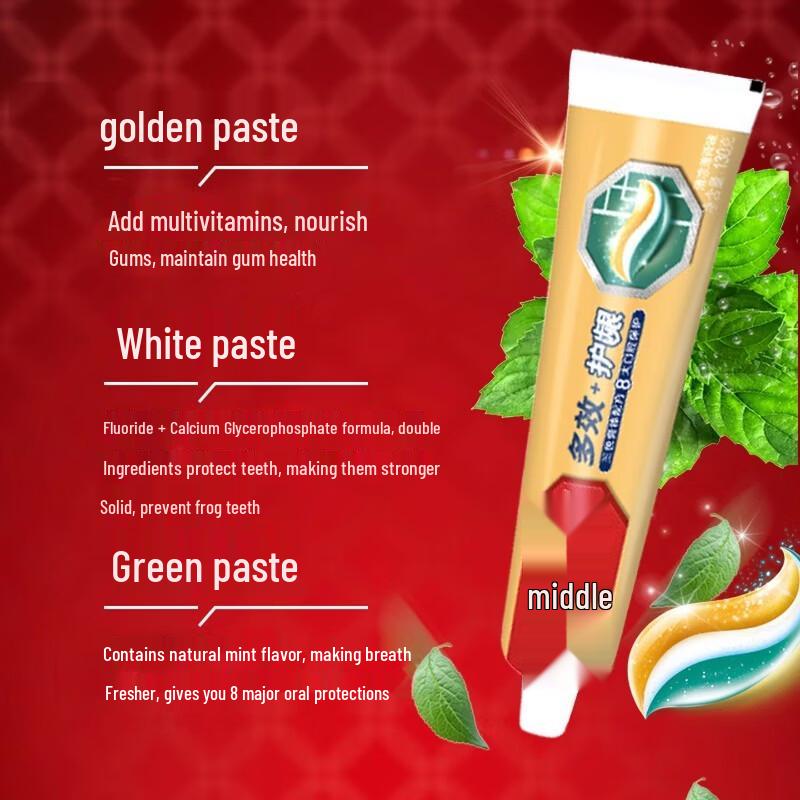 Zhonghua Multi-Effect Gum Care Fresh Mint Toothpaste (6x130g)