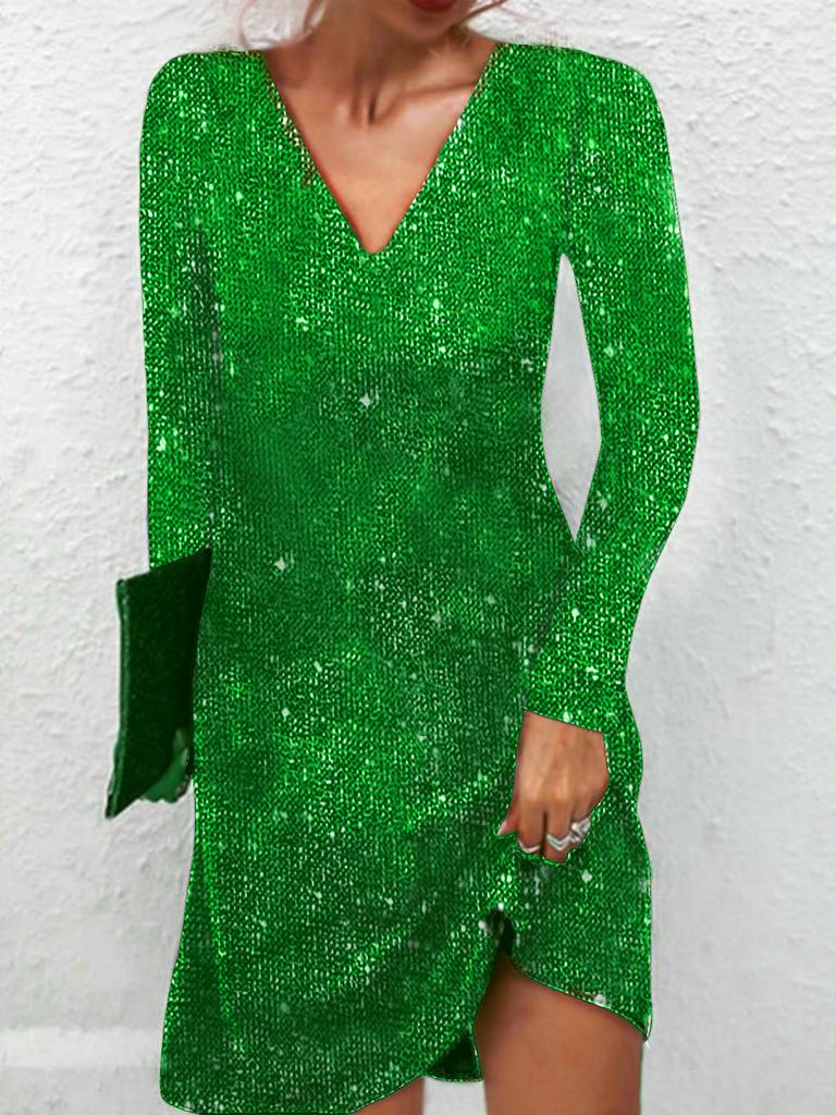 New Autumn/Fall Fashion Elegant Sexy V-Neck Dress for Independent Stores