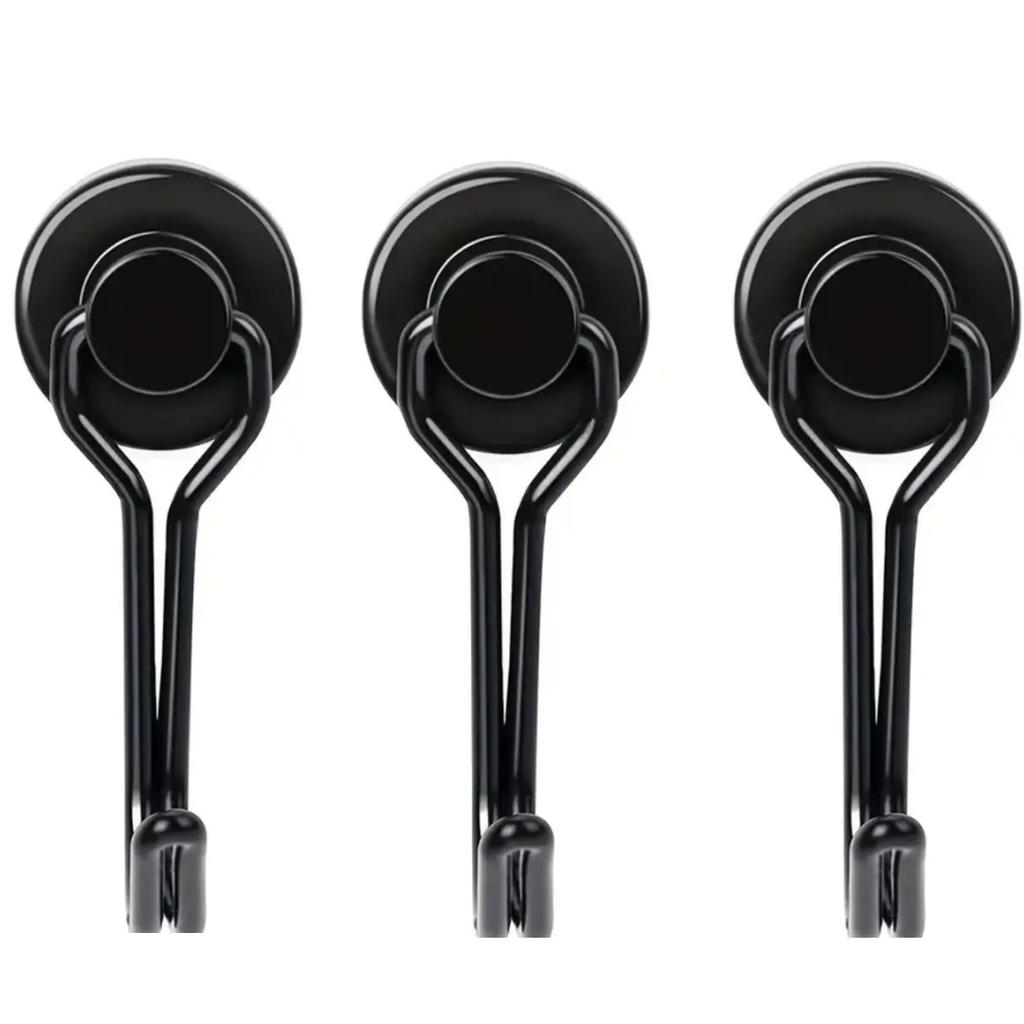 Strong Magnetic Hooks with Rotating Head - Fashionable Metal Wall Mount Hooks, Painted Finish, Adjustable and Multifunctional