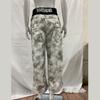 Ευρωπαϊκό και Αμερικανικό street print με γράμματα vintage μόδα φθινόπωρο και χειμώνας φαρδιά κομψά ίσια παντελόνια