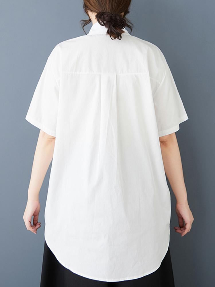 Xitao Loose Patchwork Flower Shirt HQQ2432