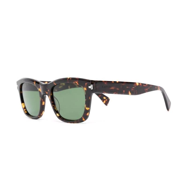 Lanvin Logo engraved on temple Acetate Butterfly Sunglasses Men s Tortoise LNV620S коричневый