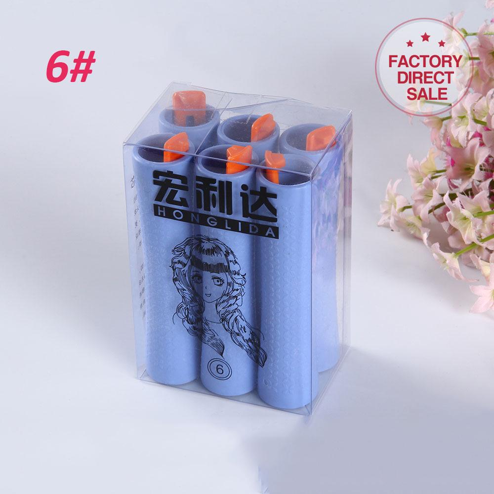 

6 шт./упак. стержни для холодной завивки волос с зажимами для парикмахерских, для домашнего использования, волшебные бигуди для волос «сделай сам», бигуди, волнистая пушистая укладка волос UN717