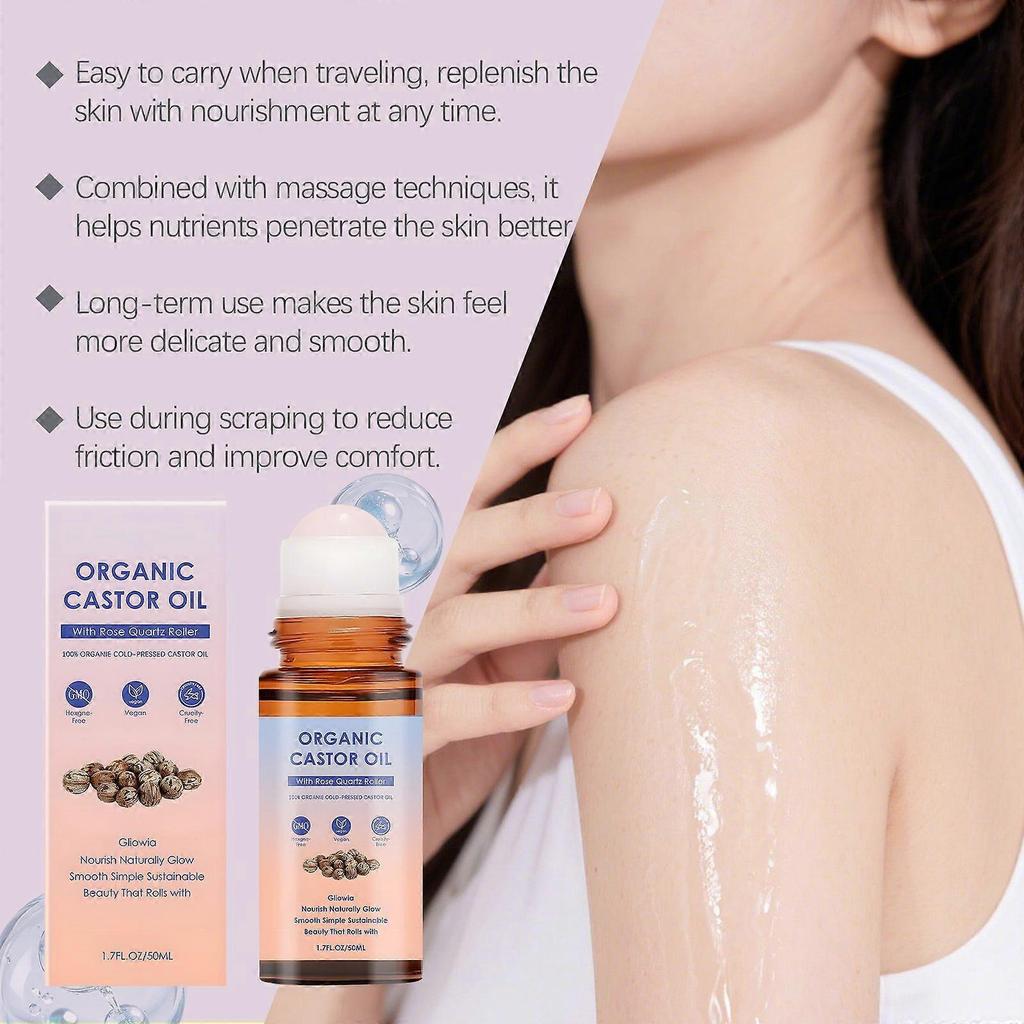 Limited time!!Amz Castor Oil Ball Care E Moisturizing And Nourishing With Daily Massage Multi-Purpose Body Care Oil