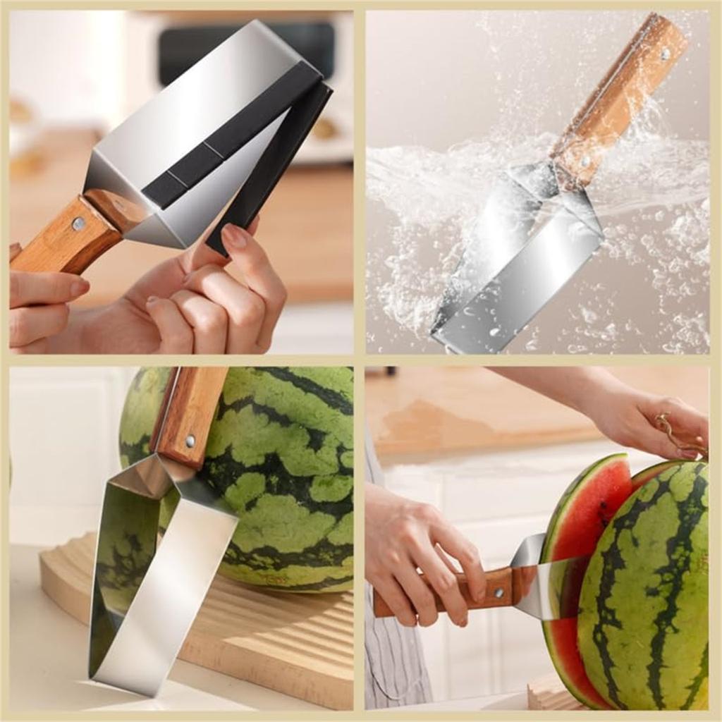 Watermelon Multi-function Fruit Watermelon Fork Cutter Stainless Steel Watermelon Windmill Cutter Watermelon Cutting Tool