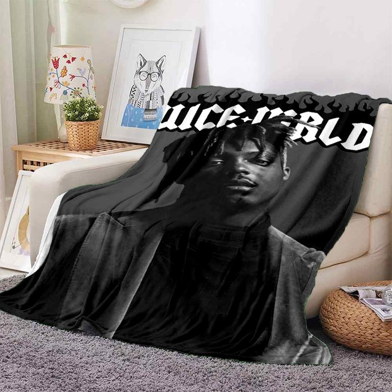 HOT Juice WRLD 999 3D Legend Rapper Star Soft Plush Blanket,Flannel Throw Blanket for Living Room Bedroom Picnic Bed Sofa Cover