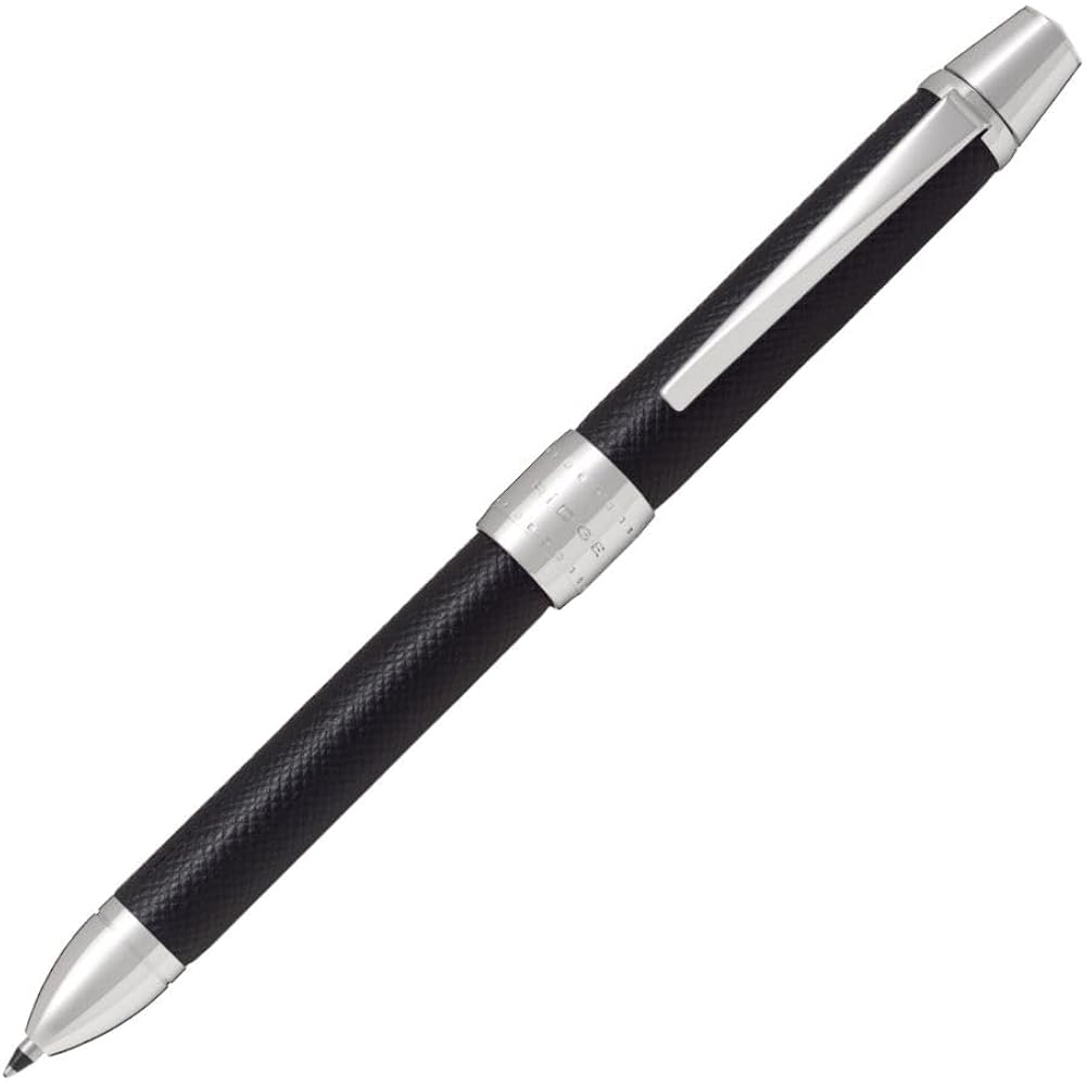 Pilot 2+1 Ridge Leather Black BTHR-3SL-B Multifunction Ballpoint Pen 2 Colors 0.7mm+Sharp 0.5mm B...