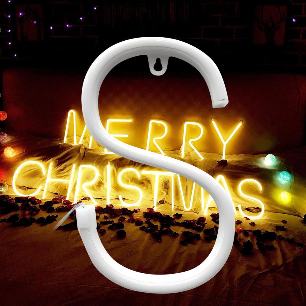 

Decorative Neon Light Letter Shape LED Lamp Decoration for Wedding Proposal Party Home (S)