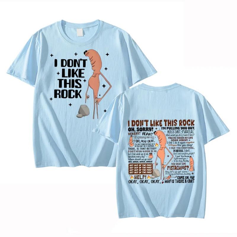 Non Mi Piace Questa Maglietta Rock Divertente Marcus Il Verme Meme Maglietta Uomo Donna Moda High Street Cotone di Alta Qualità Magliette
