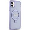 Guess Guhmn61Hrsgsu Iphone 11 / Xr 6.1 Fioletowy/Purple Hardcase Ring Stand Script Glitter Magsafe