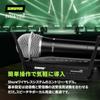 Shure Sure SVX24/PG58 Wireless System: B-band SVX2/PG58 Handheld Dynamic Microphone SVX4 Receiver...
