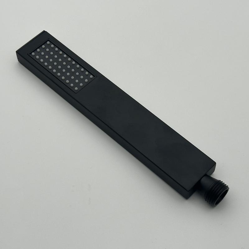 

Bourdillat Bathroom Stainless steel Hand Shower Hand Held Shower Head Wall Mounted Bracket Handheld Shower Head чорний