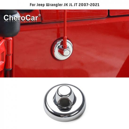 Тройная хромированная накладка на основание антенны для Jeep Wrangler Gladiator JT JL JK 2007+
