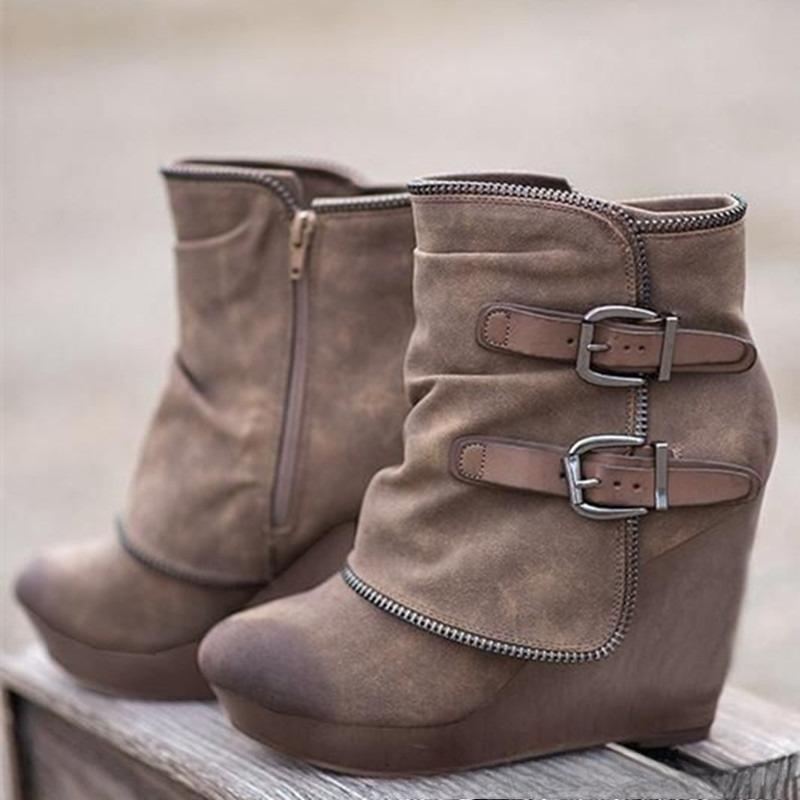 

Модные ретро женские туфли 2026 Осень Новые ретро женские кожаные ботинки Комфортные противоскользящие женские ботильоны Zapatos De Mujer 35 коричневый