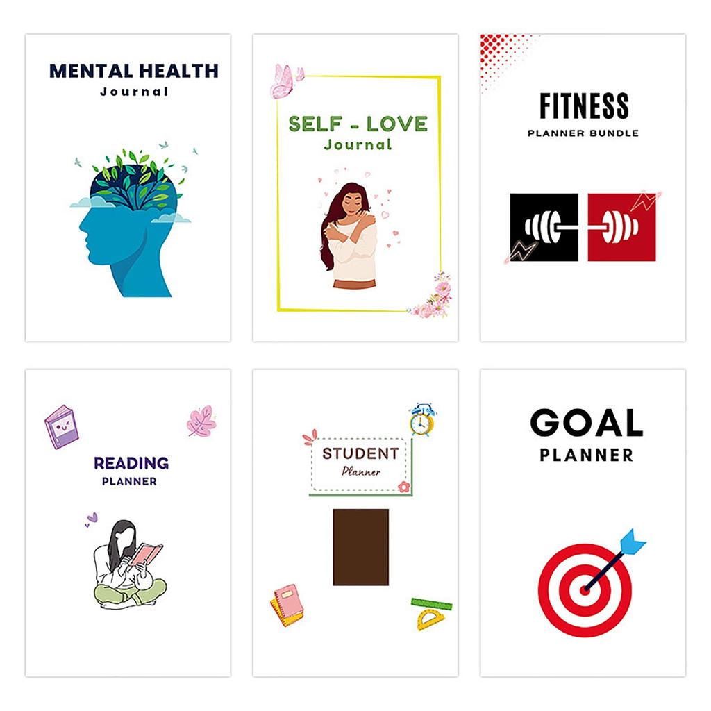 7 I 1 Ultimat Planlegger for Mental Helse – Veiledet Journal for Selvpleie, Sporing, Stresslindring og Emosjonell Velvære