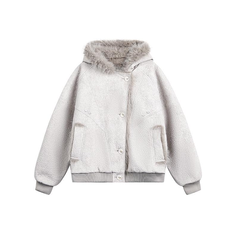 Men's Trendy Mountain Eagle Winter PU Leather Cotton Jacket - Thick, Warm Outerwear for Couples