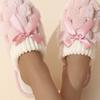 Indoor Warm and Anti-slip Plush Cotton Slippers for Home Use In Autumn and Winter