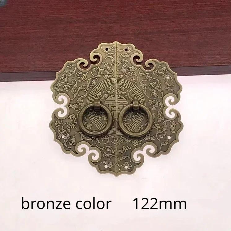 Thickened Chinese Antique Brass Cabinet Handle Furniture Accessories Shoe Cabinet Wardrobe Door Retro Handle Home Decoration
