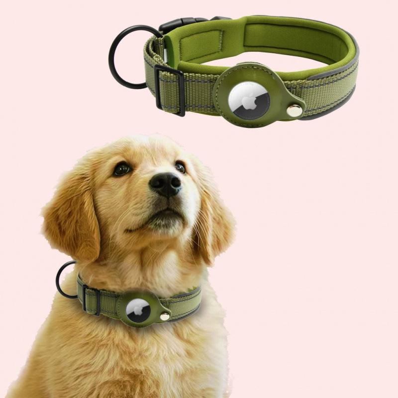 24h Delivery Pet Tracking Collar with Apple AirTag for Dogs - Anti-Lost Device