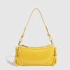 Women Solid Color Double Bow Underarm Bag Mini Square Shoulder Handbag Fashi Purse