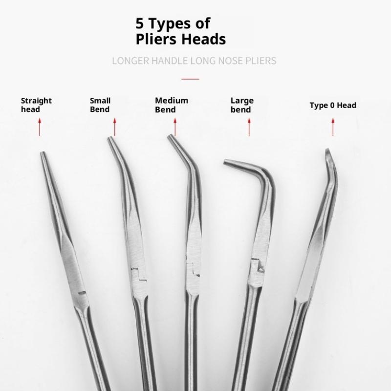 High Quality Multifunctional 1Pc Fishing Pliers Curve Straight Long Handle Carbon Steel Gripper Diy Manual Tool