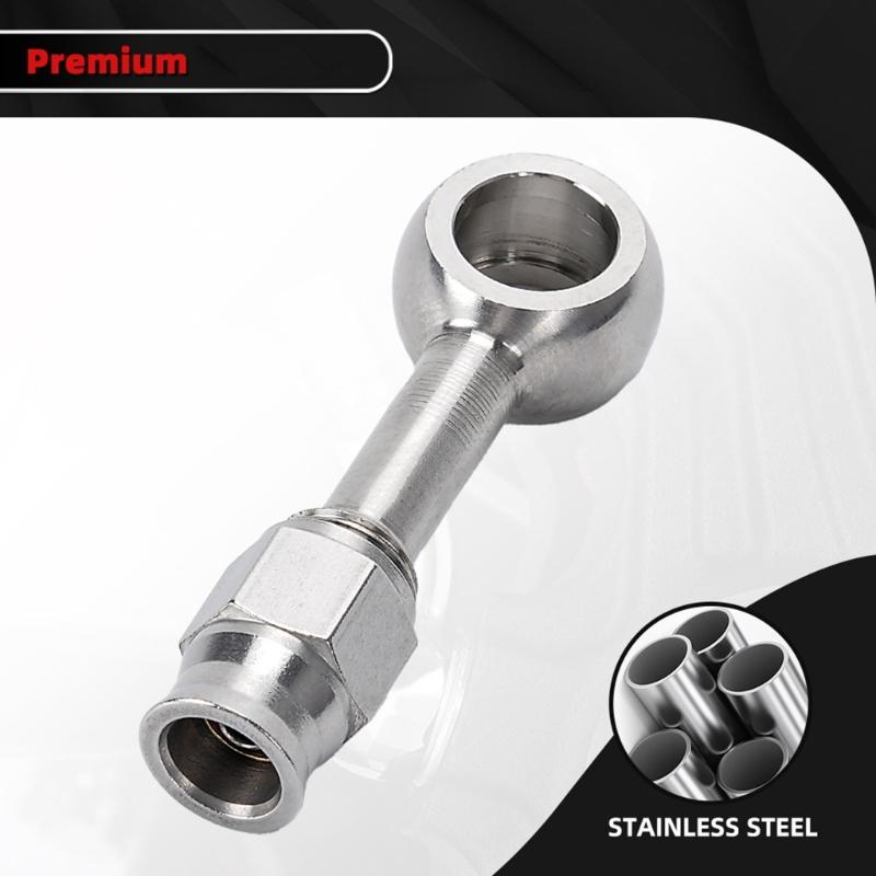 AN3 Standard Brake Line Quick Link Fitting Strong Aluminum Stress Brake Hose Fitting for Enhanced Motorcycle Safety