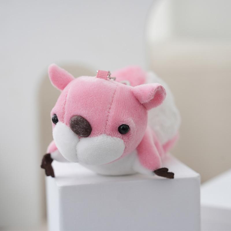 Adorable Plush Squirrel Keychain Pendant Soft And Cuddly Cute Squirrel Toy For Bags And Cars