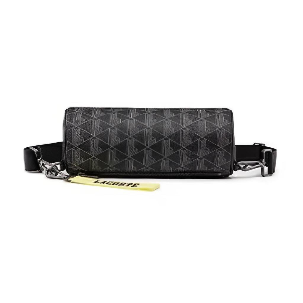 Lacoste Fashion Trend Print Pvc Shoulder Crossbody Bag Men bags Black NU3675HJ-103939